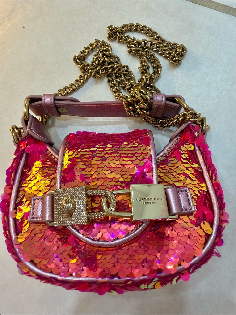 Kurt Geiger sequin mini bag